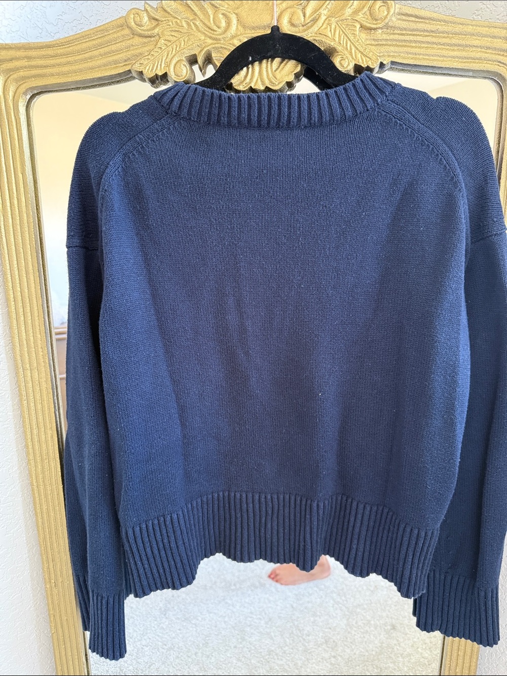 Everlane Navy Ribbed Crewneck Sweater - Picture 4 of 5